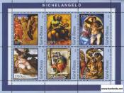 *Známky Guinea Bissau 2001 Umenie Michelangelo, MNH hárč - Kliknutím na obrázok zatvorte -